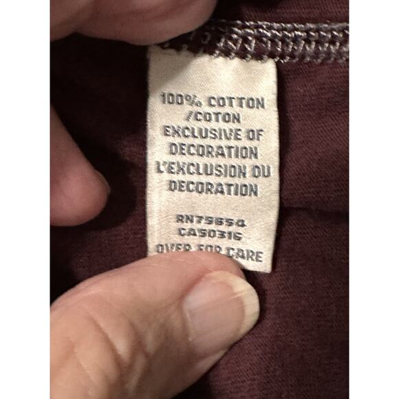 Abercrombie & Fitch Mens Muscle Shirt Sz M Soft Long Sleeve Sweatshirt Maroon - Picture 9 of 10